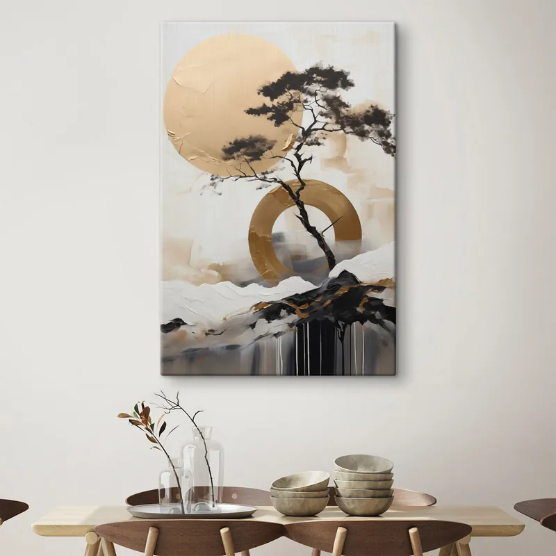 Retur ușor Pictură pe pânză Bonsai decorativ, pictură abstractă Nr s49786
