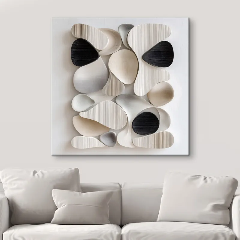 Preț redus Pictură pe pânză O compoziție în stilul unui basorelief arhitectural modern Nr s49889