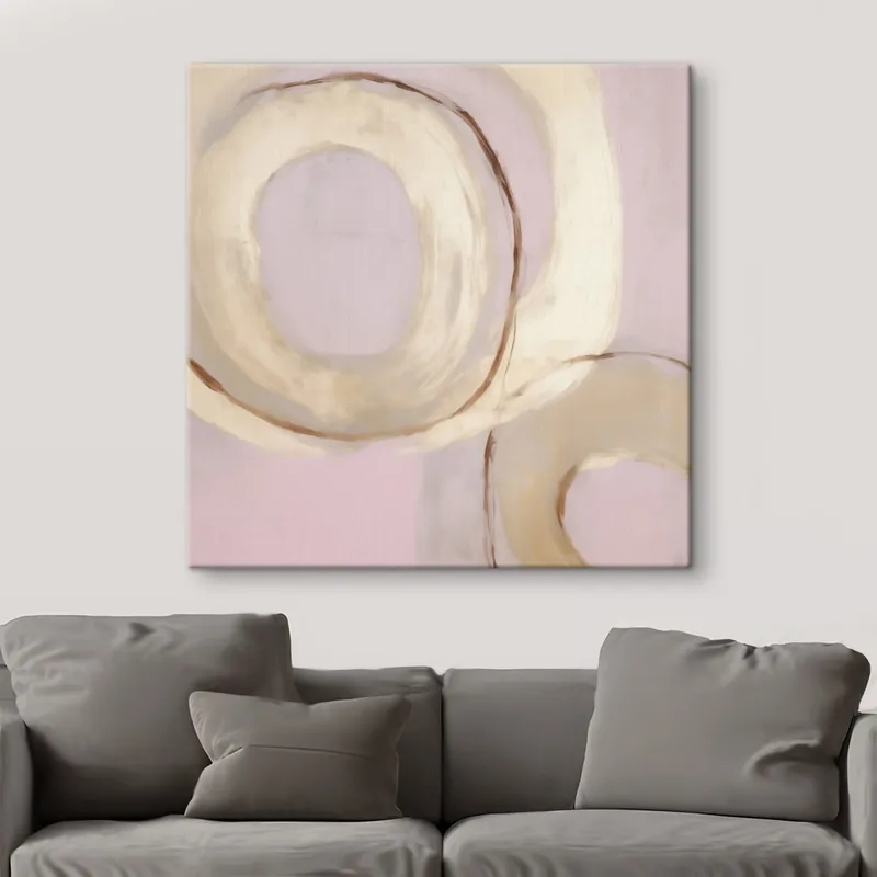 Pictură pe pânză Cercuri abstracte, imitație de pictură Nr s49903 Expediere rapidă