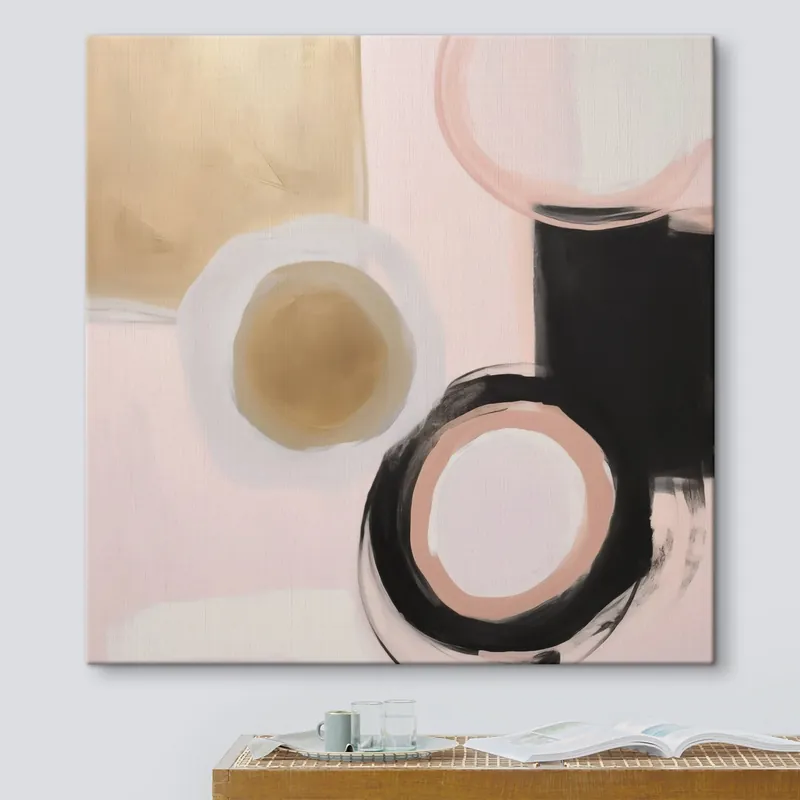 Pictură pe pânză Forme abstracte, imitație de pictură Nr s49904 Cumpără online