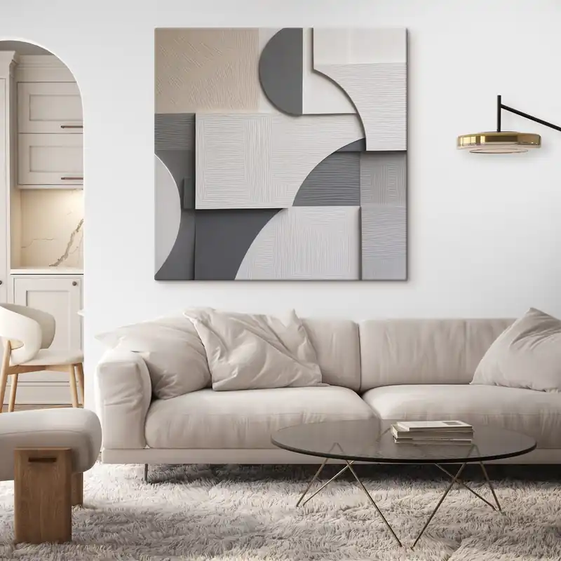 Pictură pe pânză Abstracție geometrică, ilustrație plană Nr s49906 Cel mai vândut