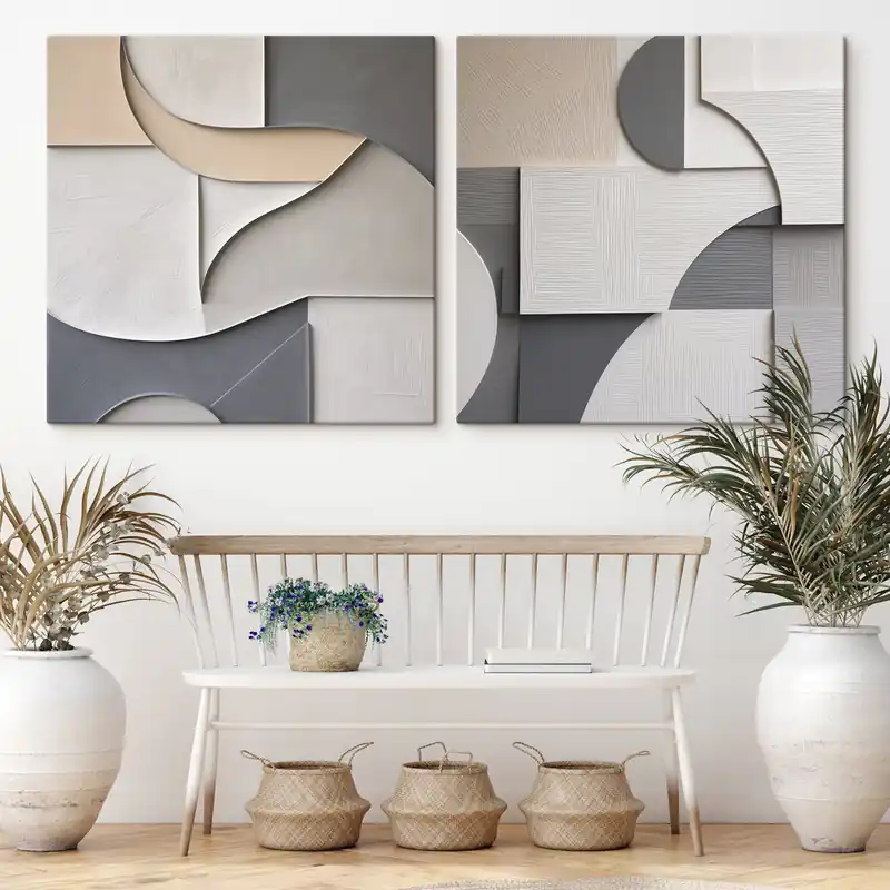 Pictură pe pânză Ilustrație abstractă, plană Nr m30736 Ofertă limitată