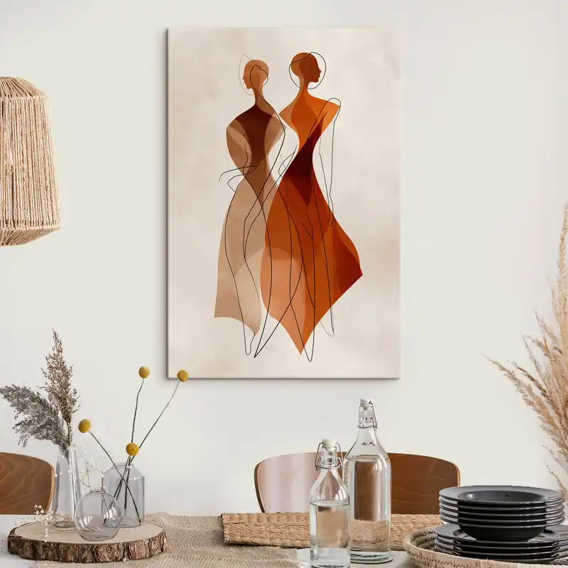 Pictură pe pânză Siluete abstracte Nr s49922 Livrare rapidă