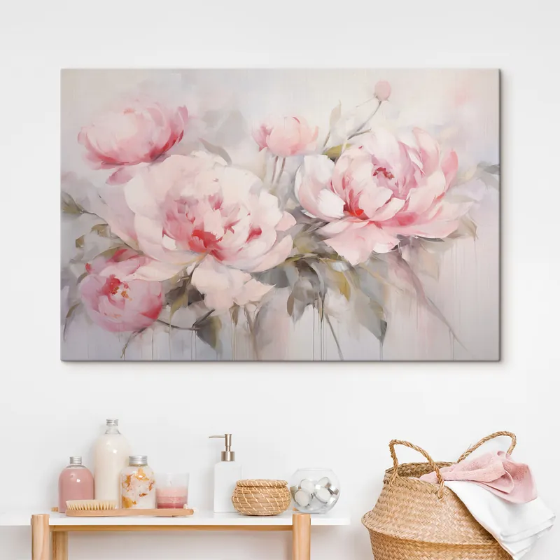 Pictură pe pânză Peonii Nr s49929 Premium