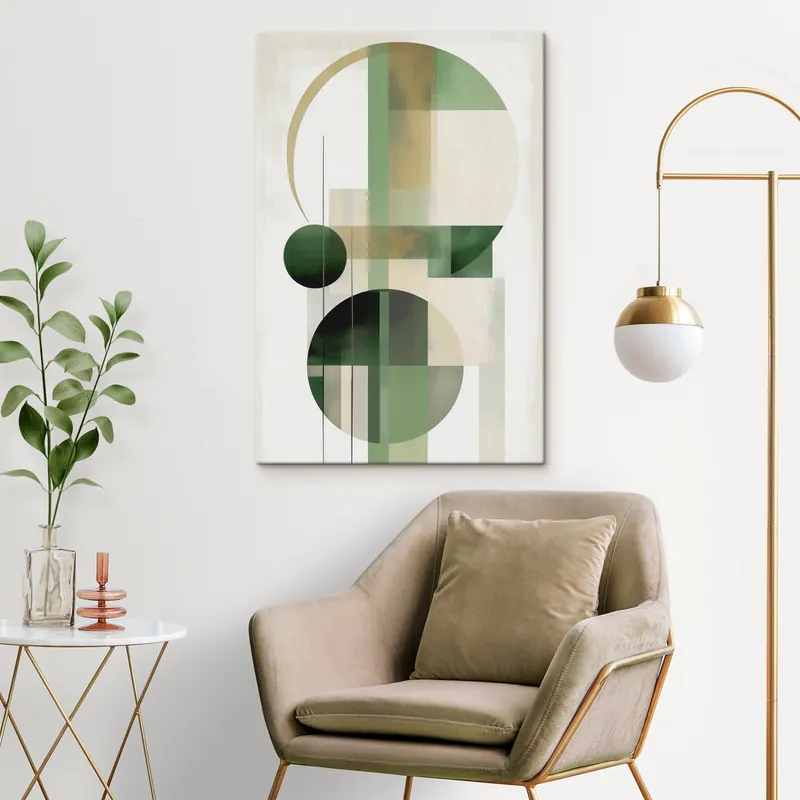 Preț mic Pictură pe pânză Abstracție cu cercuri Nr s49853