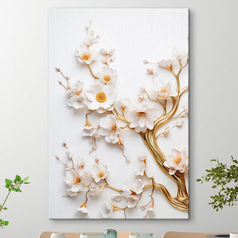 Popular Pictură pe pânză Ramură înflorită Nr s50032