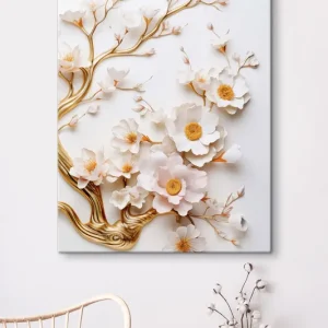 Livrare rapidă Pictură pe pânză Magnolii albe Nr s50033