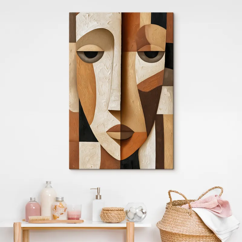 Pictură pe pânză Față abstractă Nr s50053 Ofertă de sezon