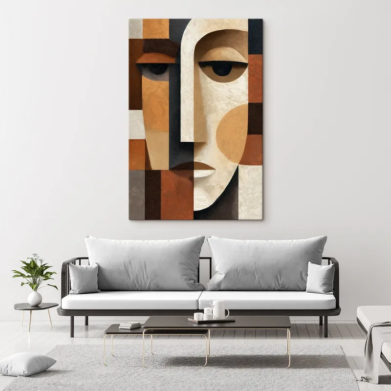 Preț mic Pictură pe pânză Față abstractă Nr s50054
