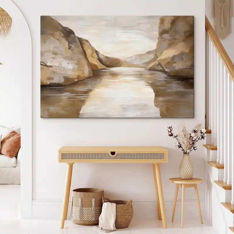 Ofertă Pictură pe pânză Lacul Rocky Nr s50055
