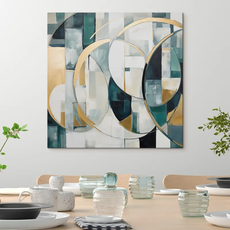 Ofertă exclusivă Pictură pe pânză Abstracție haotică, imitație a picturii Nr s50073