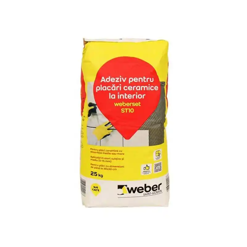 Adeziv Weber ST10 sac 25 kg - materiale constructii Pi - Cipcos Mar Plată securizată