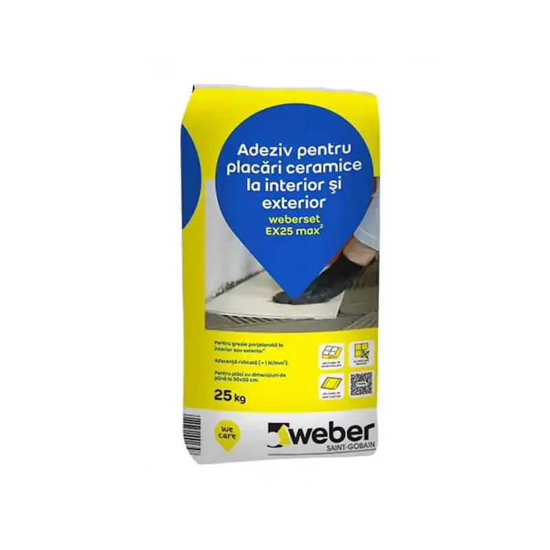 Adeziv Weber Ex25 Sac 25 kg - materiale constructii Pi - Cipcos Mar Premium