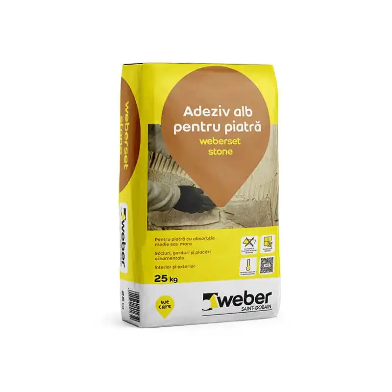 Retur gratuit Adeziv piatră Weber Stone 25 kg - materiale constructii Cipcosm - Cipcos Mar