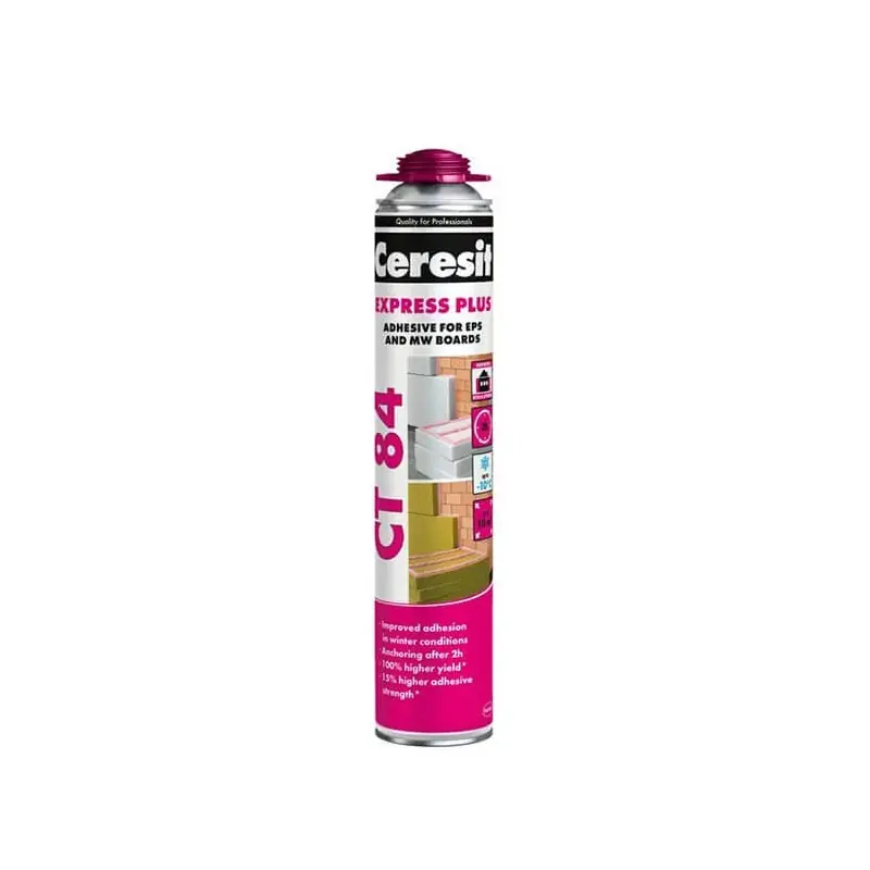 Promoție Adeziv poliuretanic Ceresit CT 84 Express Plus, exterior, 850 ml - Cipcos Mar