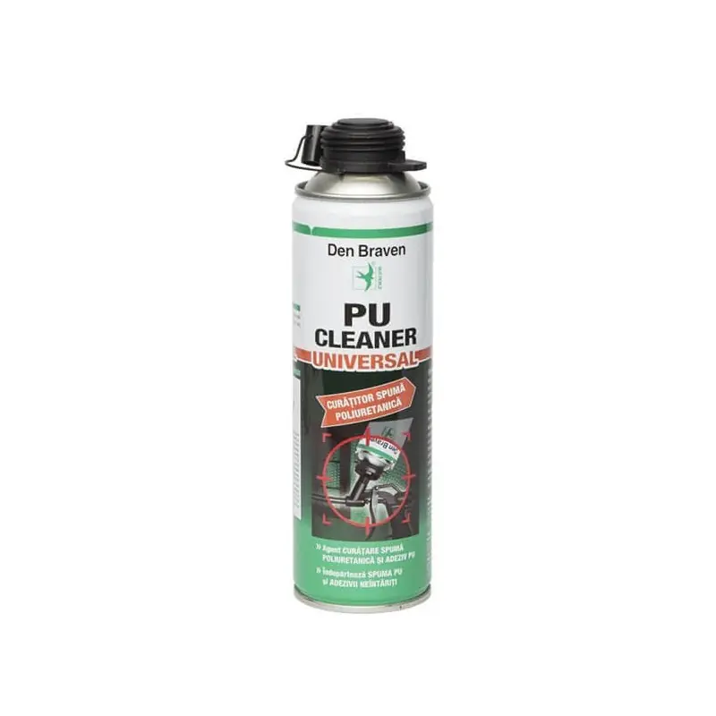 Agent de curatare spuma poliuretanica neintarita, Den Braven PU Cleaner, 500 ml - Cipcos Mar Livrare expres
