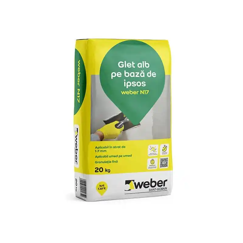 Glet Weber N17, glet incarcare 20 kg - Cipcos Mar Reducere extra
