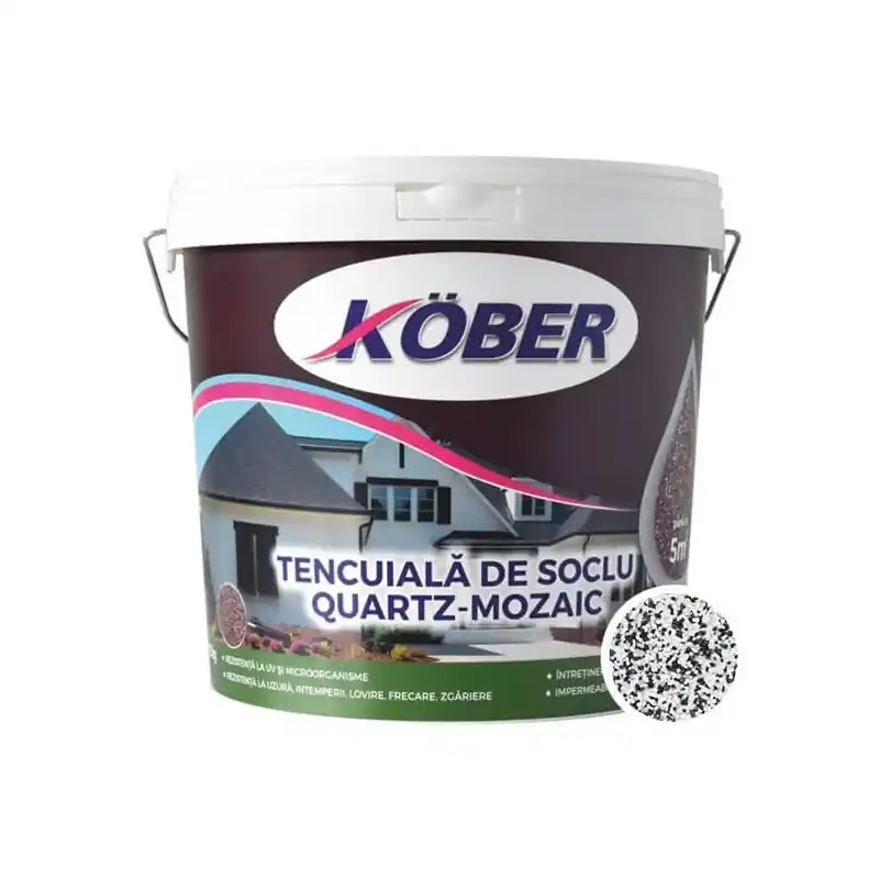 Livrare rapidă Tencuiala decorativa mozaicata, K125, interior / exterior, 25 kg, Kober - Cipcos Mar