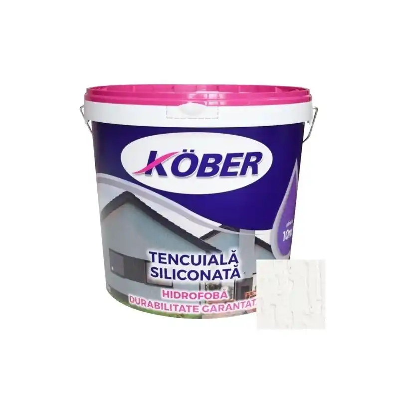 Disponibil imediat Kober Baza Tencuiala Siliconica Scoarta de Copac 25Kg - Cipcos Mar