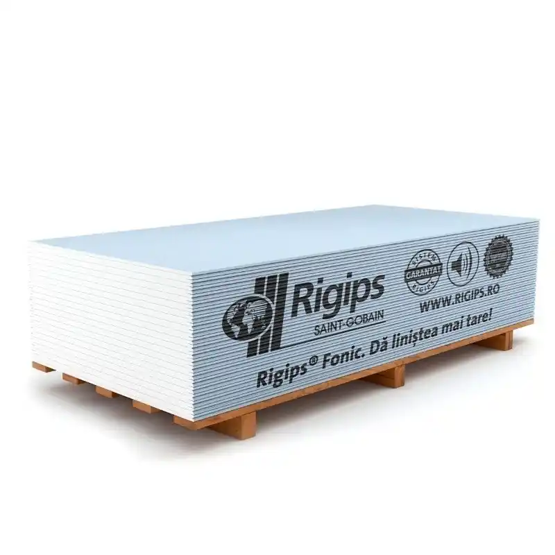 Placa gips carton acustica (fonic) Rigips 12.5 x 1200 x 2600 mm - Cipcos Mar Lichidare de stoc
