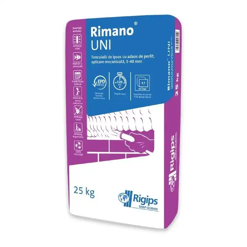 Tencuiala mecanizata (IPSOS) Rimano UNI 10 25Kg - Cipcos Mar Cel mai vândut