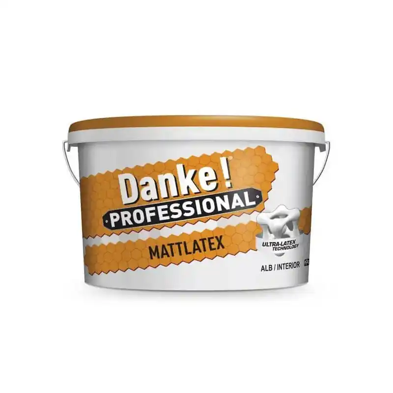 Preț redus Vopsea lavabila interior Danke Mattlatex, alb, 15 L + amorsa - Cipcos Mar