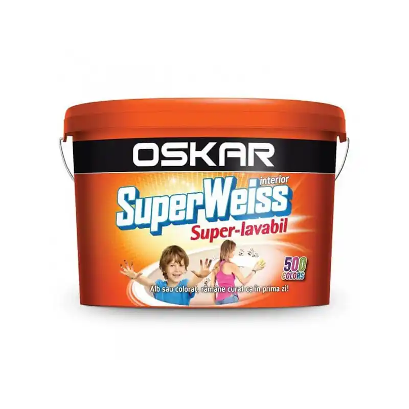 Vopsea lavabila SuperWeiss Superlavabil anti-mucegai interior, alb, 2.5l - Cipcos Mar Expediere rapidă