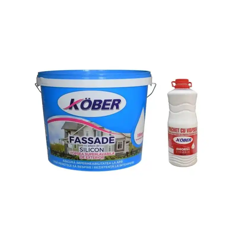 Reducere extra PROMO Kober Lavabila Fassade 15l + Amorsa 3l - Cipcos Mar