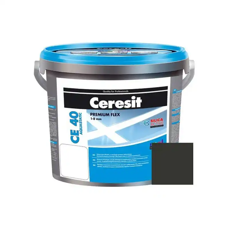 Chit de rosturi gresie si faianta Ceresit CE 40, Antracit, aquastatic, 2 kg - Cipcos Mar Cumpără online