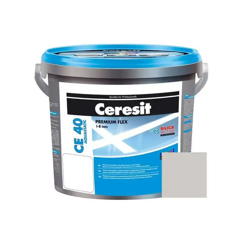 Chit de rosturi gresie si faianta Ceresit CE 40, silver, aquastatic, 2 kg - Cipcos Mar Chilipir