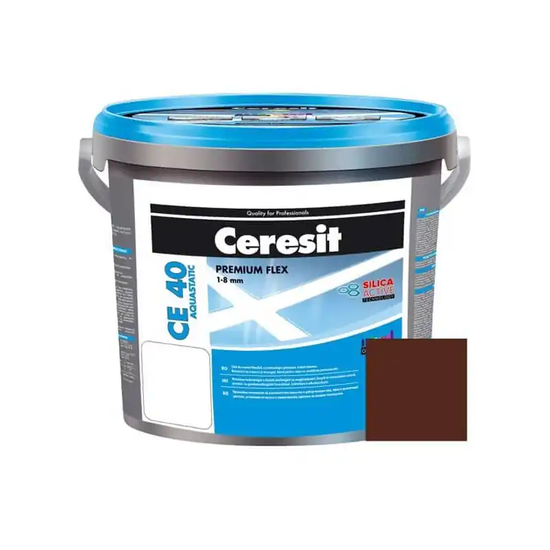 Chilipir Chit de rosturi gresie si faianta Ceresit CE 40, chocolate, aquastatic, 5 kg - Cipcos Mar
