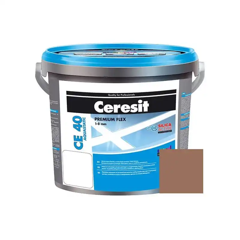 Chit de rosturi gresie si faianta Ceresit CE 40, cacao, aquastatic, 5 kg - Cipcos Mar Cel mai vândut