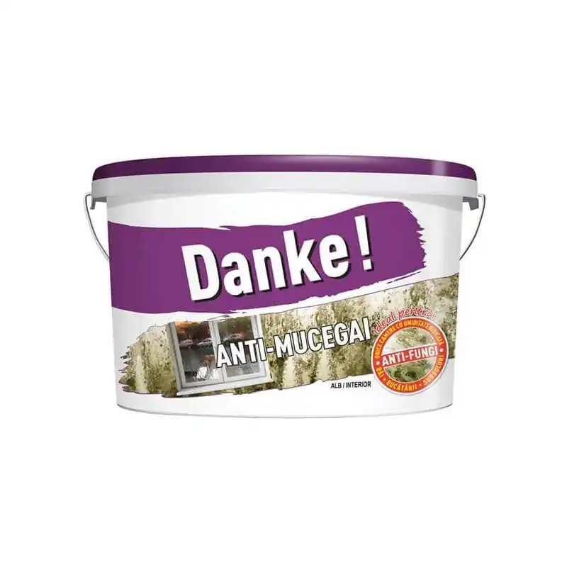 Vopsea lavabila interior Danke Anti-Mucegai, alba, 4 l - Cipcos Mar Vezi acum