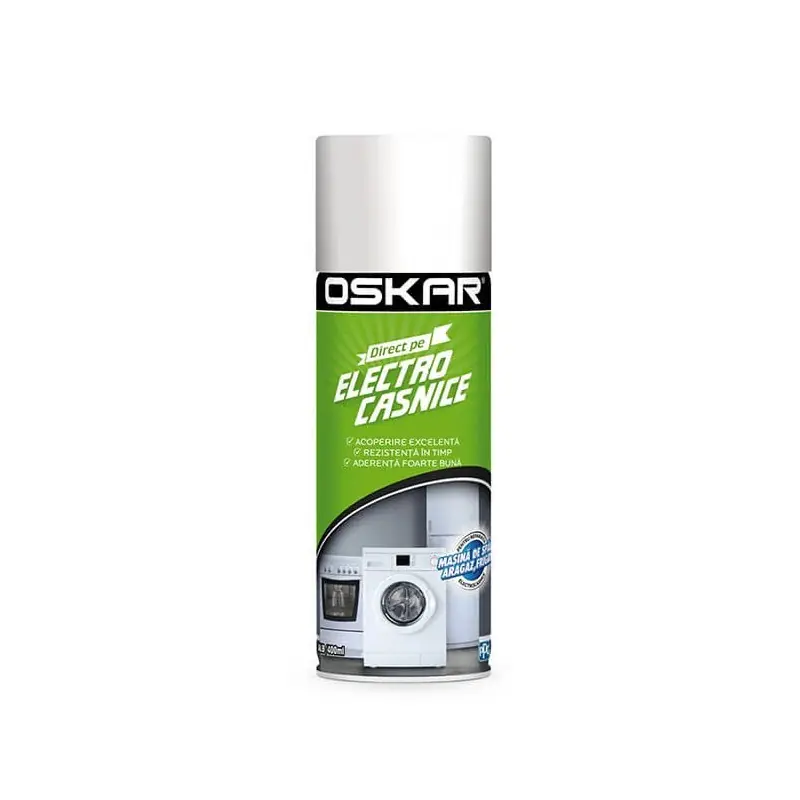 Spray vopsea, Oskar Direct pe electrocasnice, alb, interior, 400 ml - Cipcos Mar Vezi acum
