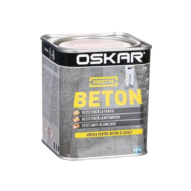Email Oskar Direct pe beton, negru, interior si exterior, 2,5 l - Cipcos Mar Doar azi