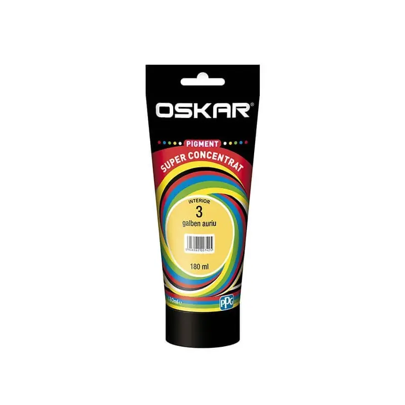 Pigment Oskar superconcentrat, 3 galben auriu, pentru vopsea lavabila, 180 ml - Cipcos Mar Reducere de preț
