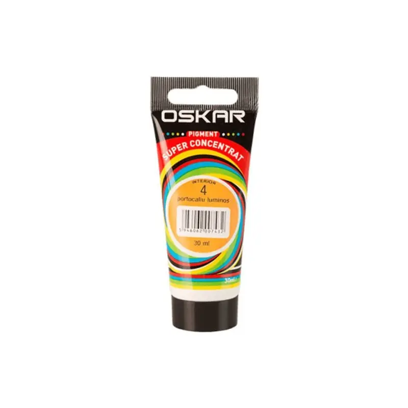 Plată securizată Pigment Oskar superconcentrat, 4 portocaliu luminos, pentru vopsea lavabila, 180 ml - Cipcos Mar