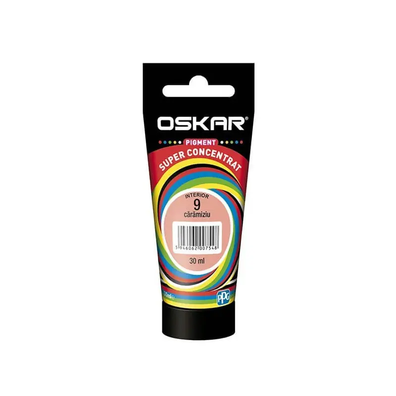 Disponibil imediat Pigment Oskar D, superconcentrat, caramiziu 9, pentru vopsea lavabila, 30 ml - Cipcos Mar