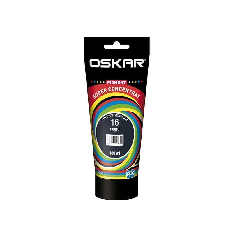 Pigment Oskar superconcentrat, 16 negru, pentru vopsea lavabila, 180 ml - Cipcos Mar Promoție