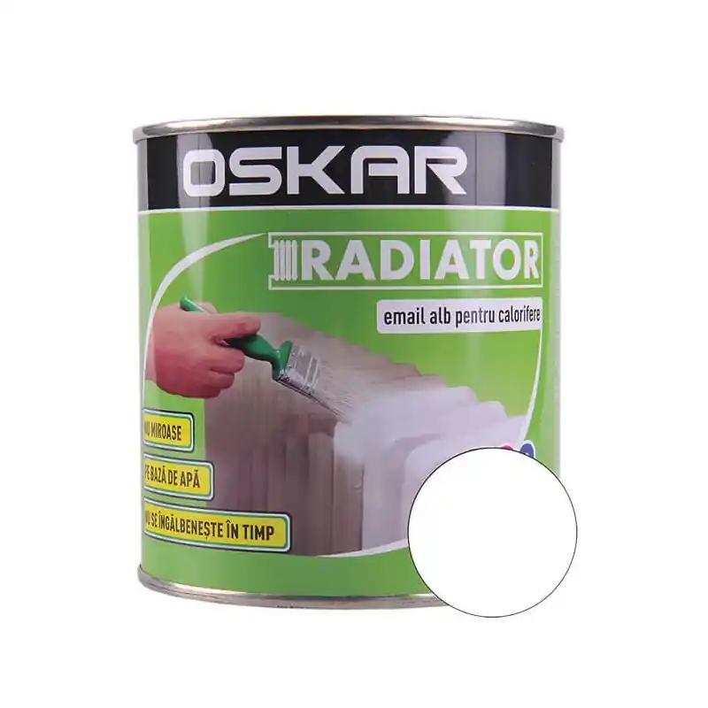 Vezi acum Vopsea pentru radiator Oskar, interior, pe baza de apa, alba, 0.5 L - Cipcos Mar