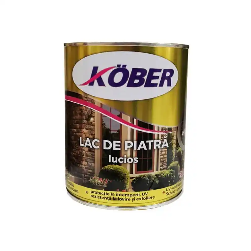 Noutate Lac pentru piatra Kober Ideal, interior si exterior, transparent, 0.75 L - Cipcos Mar