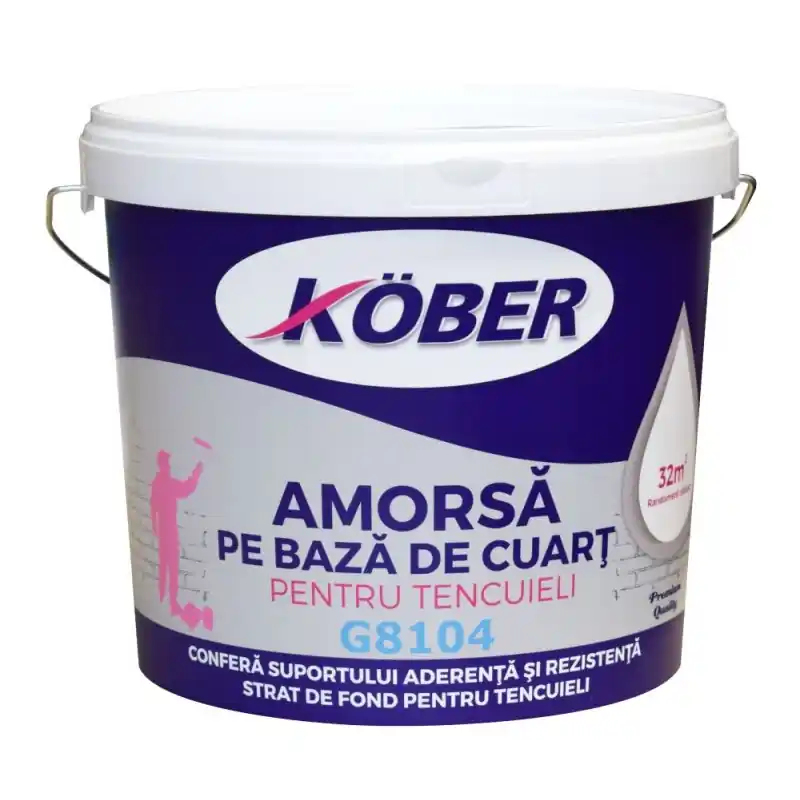 Livrare rapidă Kober amorsa cuart pentru tencuiala alba G8104 25KG - Cipcos Mar