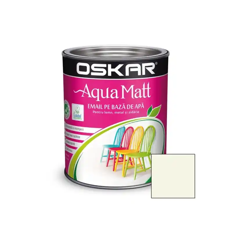 Livrare rapidă Vopsea Aqua Matt Email Alb Murdar Vintage 0,6L - Cipcos Mar