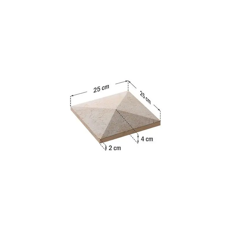 Mai ieftin Capac Stâlp Gard Roma 25x25x4cm - Cipcos Mar