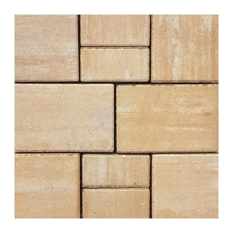 Pavaj Rettango Semmelrock bej nuantat 6cm - Cipcos Mar Popular
