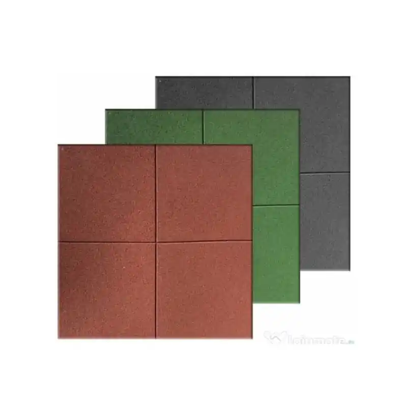 Pavaj cauciuc 500x500x22 mm verde - amenajare gradina - locuri j - Cipcos Mar Ofertă de sezon