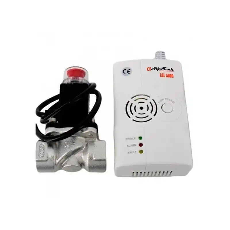 Kit detector de gaz cu electrovalva 3/4, CSL 5000, AlfaTech - Cipcos Mar Ultima șansă