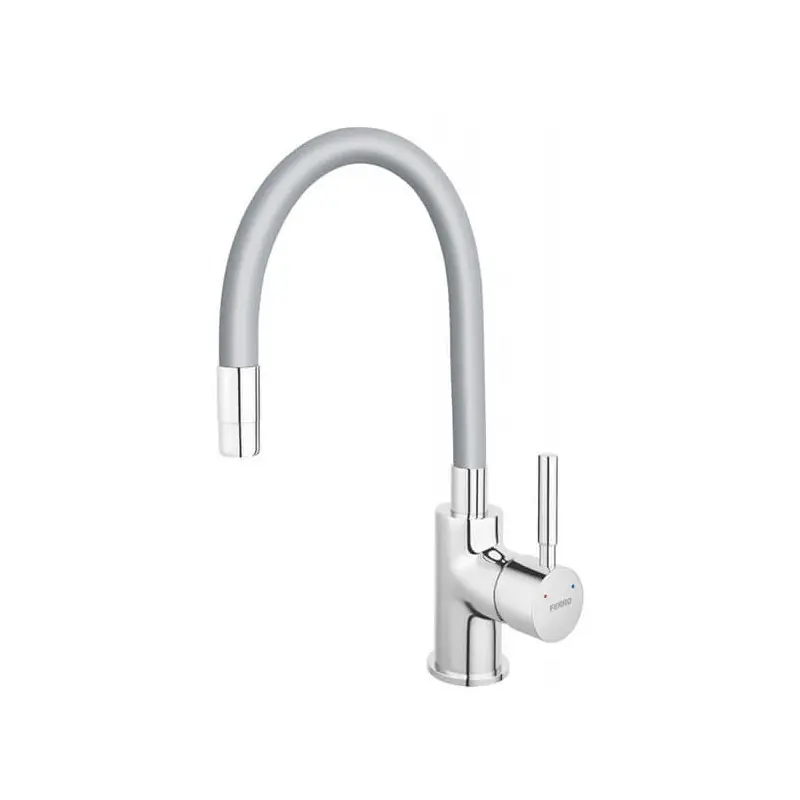 Baterie spalator Ferro BZA4S, crom silver, zumba pipa elastica - Cipcos Mar Preferatul clienților