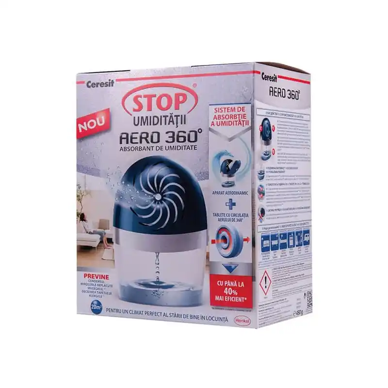 Ultima șansă Dezumidificator / aparat absorbtie umiditate Ceresit Pearl, interior, 450 gr - Cipcos Mar