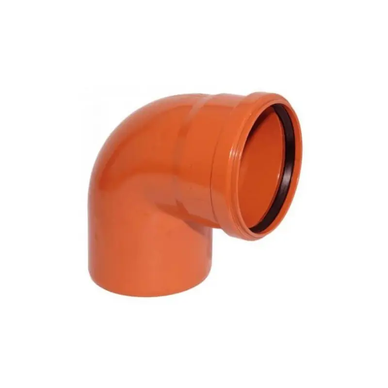 Cumpără online Cot PVC canalizare exterioara cu garnitura, 67 grd, diametru 110 mm - Cipcos Mar